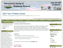 Tablet Screenshot of ijbpr.net